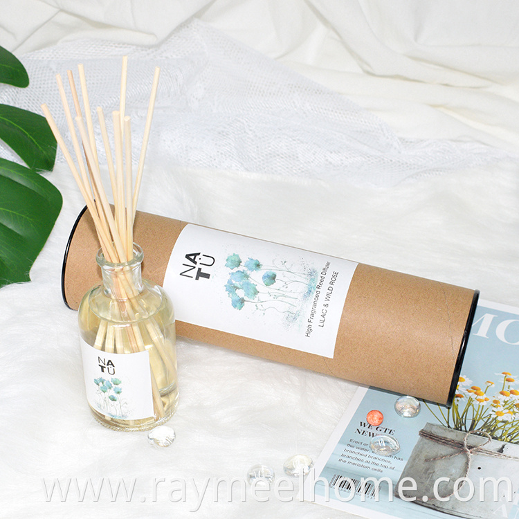 All scent water based liquid air freshener type reed diffuser with sticks for gift